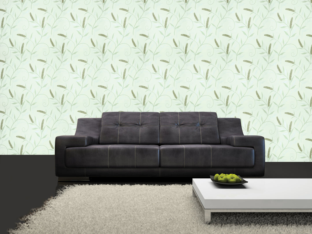 Queen Victoria Xu Mint Leaf Wallpaper Sku41-108