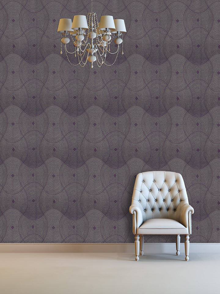 Queen Victoria Xu Charcoal Mist Wallpaper Sku41-216