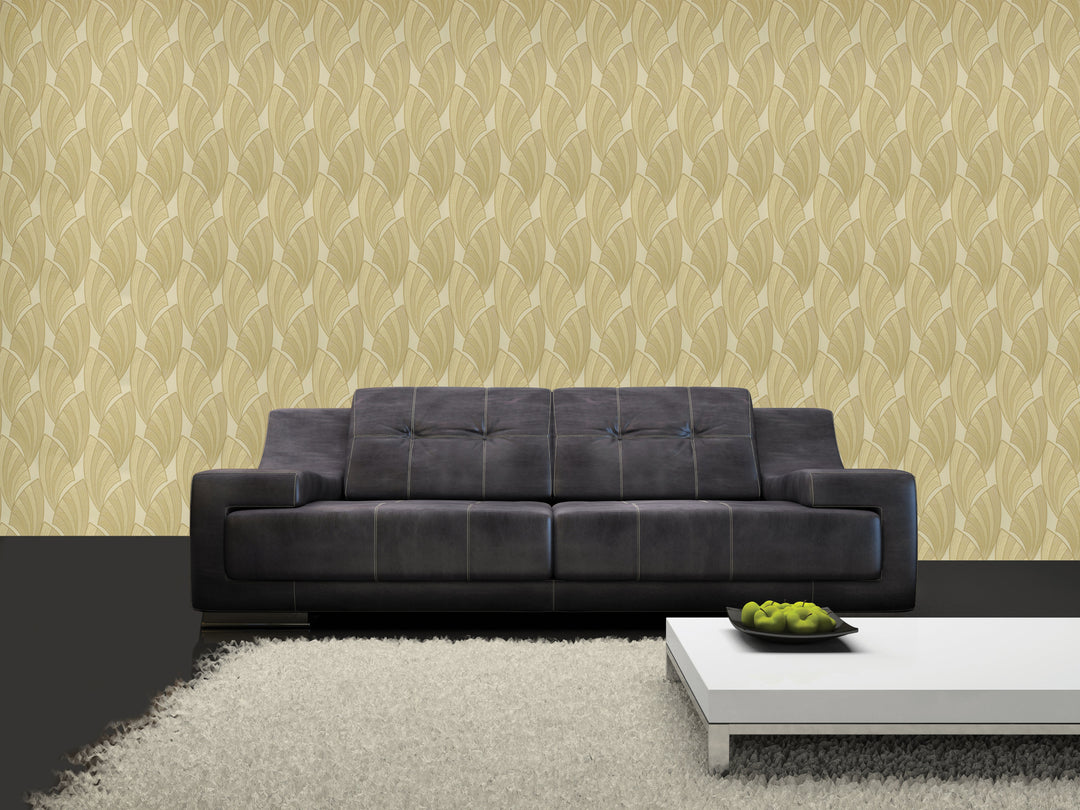 Queen Victoria Xu Golden Shell Wallpaper Sku41-961