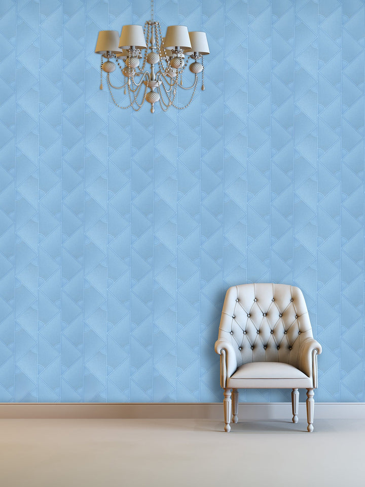 Queen Victoria Xu Ripple Ice Blue Wallpaper Sku41-976