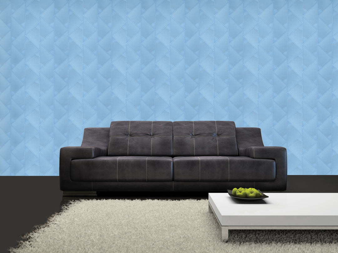Queen Victoria Xu Ripple Ice Blue Wallpaper Sku41-976