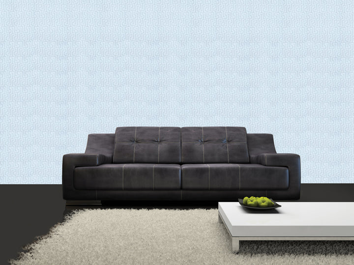 Queen Victoria Xu Icy Blue Mesh Wallpaper Sku42-860