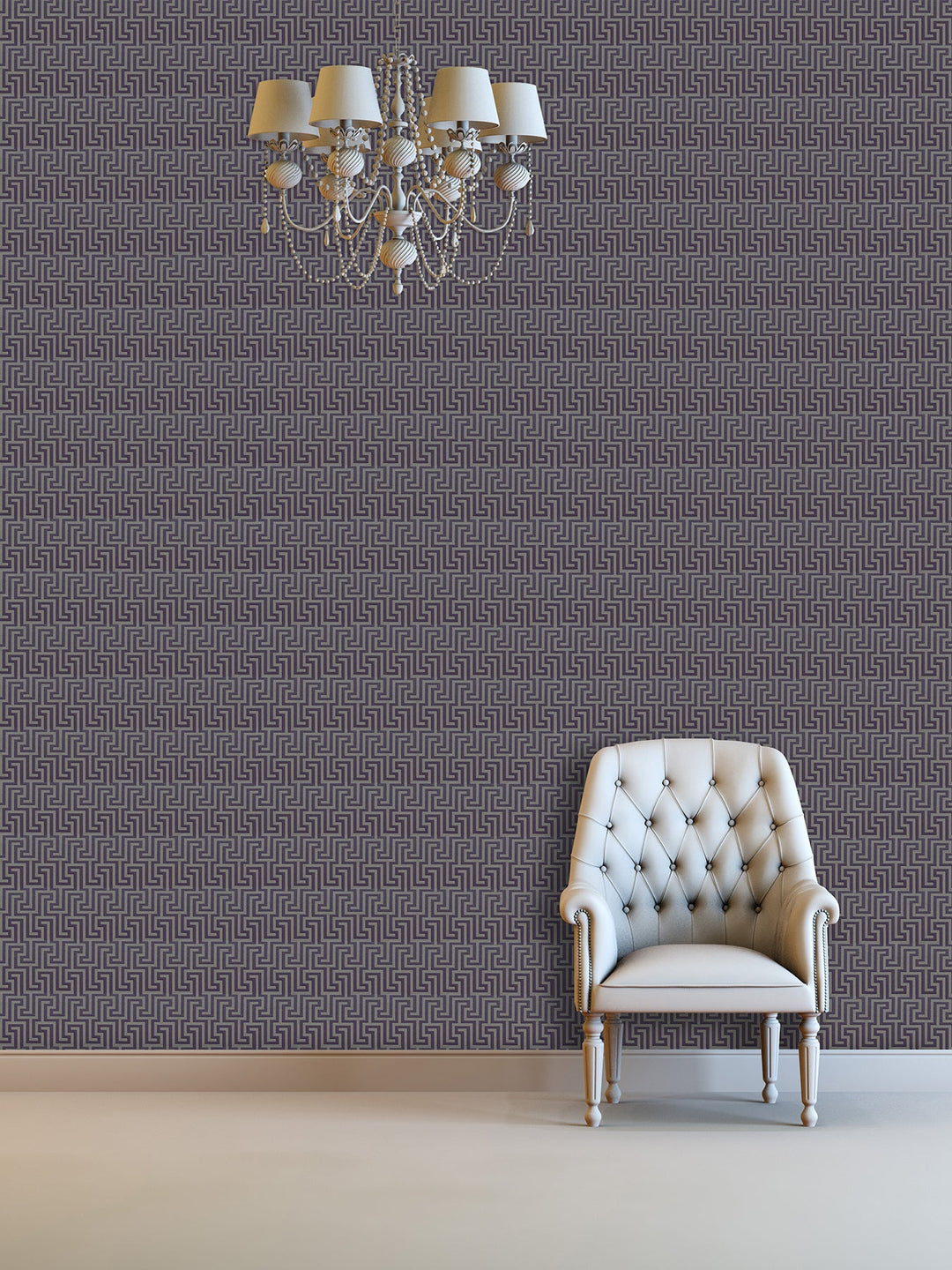 Queen Victoria Xu Muted Plum Texture Wallpaper Sku42-868
