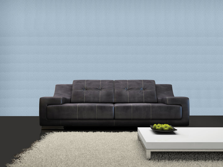 Queen Victoria Xu Powder Blue Mist Wallpaper Sku42-871