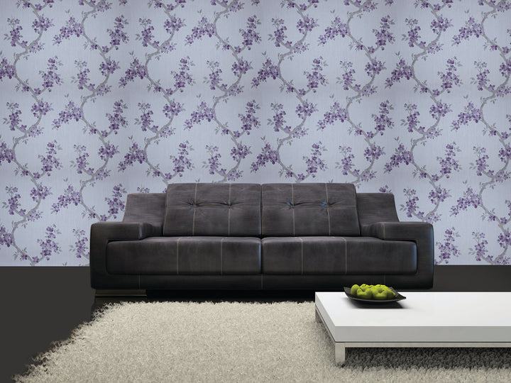 Queen Victoria Xu Lavender Bloom Wallpaper Sku43-126
