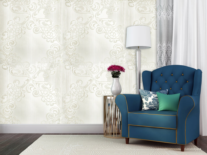 River Thames 33 Frosted Floral Wallpaper Sk69-5111