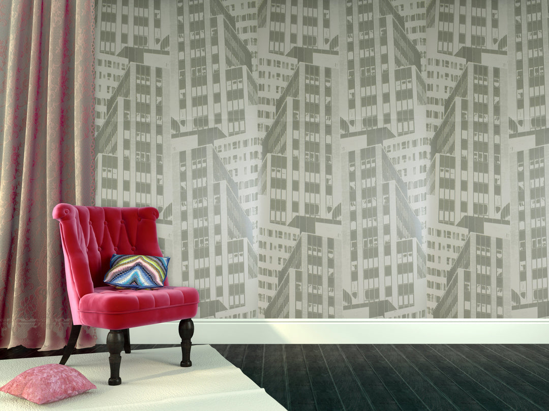 River Thames 33 Light Olive Print Wallpaper Sk69-5433