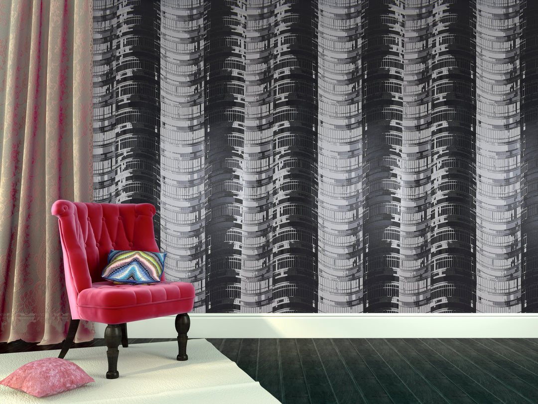 River Thames 33 Metallic Stripe Wallpaper Sk69-5455