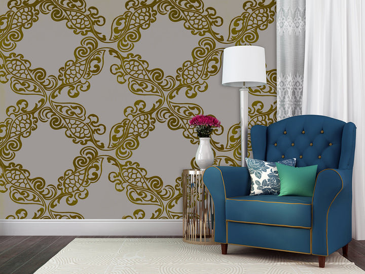 River Thames 8 Champagne Fade Wallpaper Sk69-5122