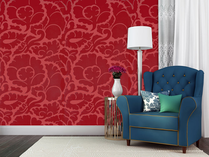 River Thames 8 Crimson Swirl Wallpaper Sk69-5197