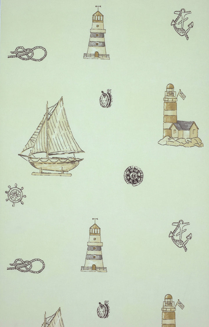 Newport B Mint Sailing Wallpaper Sk0038
