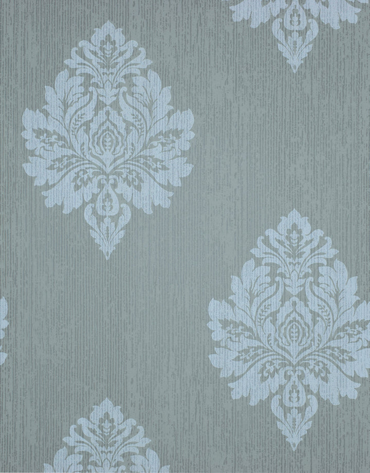 Queen Anne B Blue Stripe Wallpaper Sk8227