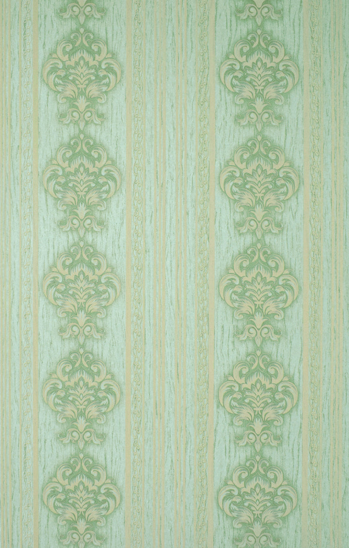 King Alfred B Minty Stripe Wallpaper Sk0233-12