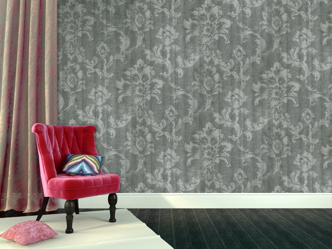 Queen Victoria 29 Moss Damask Wallpaper Sk100-20253