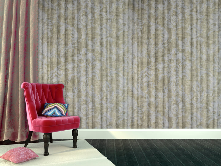 Queen Victoria 29 Grey Corduroy Wallpaper Sk100-20255