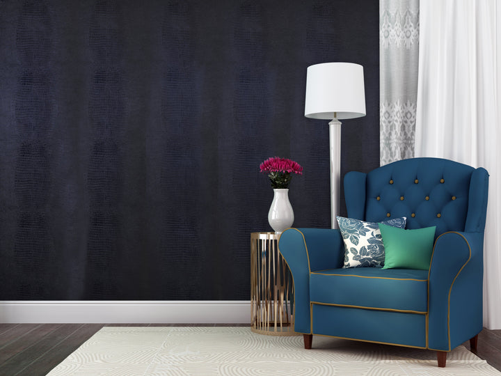 Buckingham Palace 27 Midnight Blue Wallpaper Sk100-20464