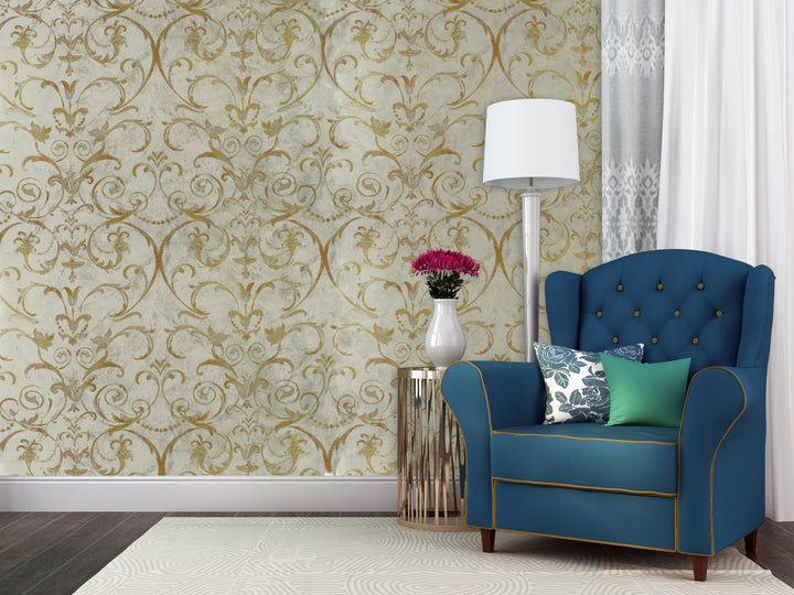 Hyde Park 29 Almond Mosaic Wallpaper Sk100-29112