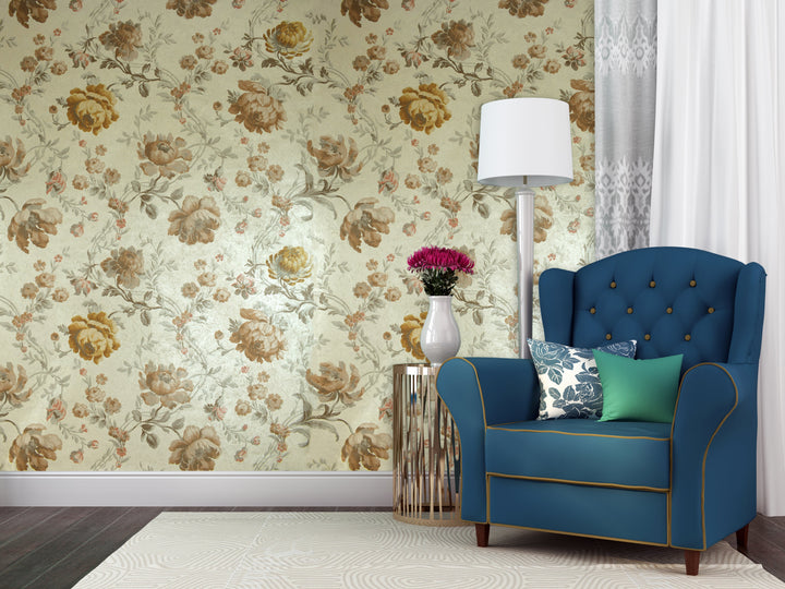 Queen Victoria 29 Ivory Rose Wallpaper Sk100-29142