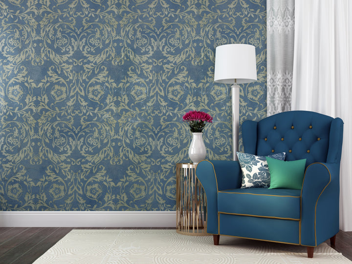 Buckingham Palace 27 Blue Elegance Wallpaper Sk100-29174