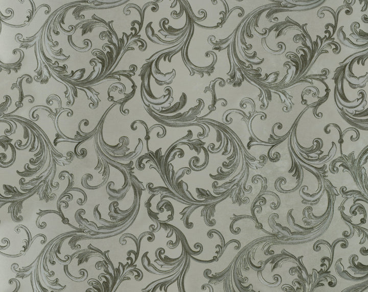 Buckingham Palace 27 Grey Fern Wallpaper Sk104-41013