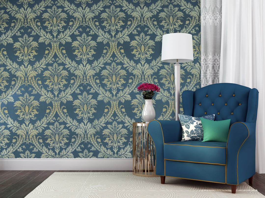 Hyde Park 29 Ocean Trellis Wallpaper Sk104-41021