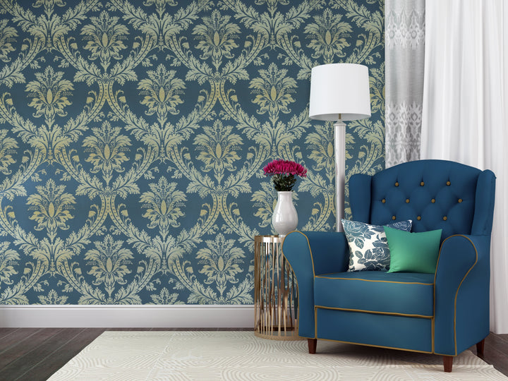 Hyde Park 29 Ocean Trellis Wallpaper Sk104-41021