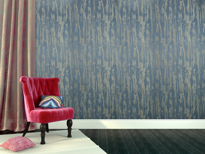 Buckingham Palace 34 Denim Stitch Wallpaper Sk104-41048