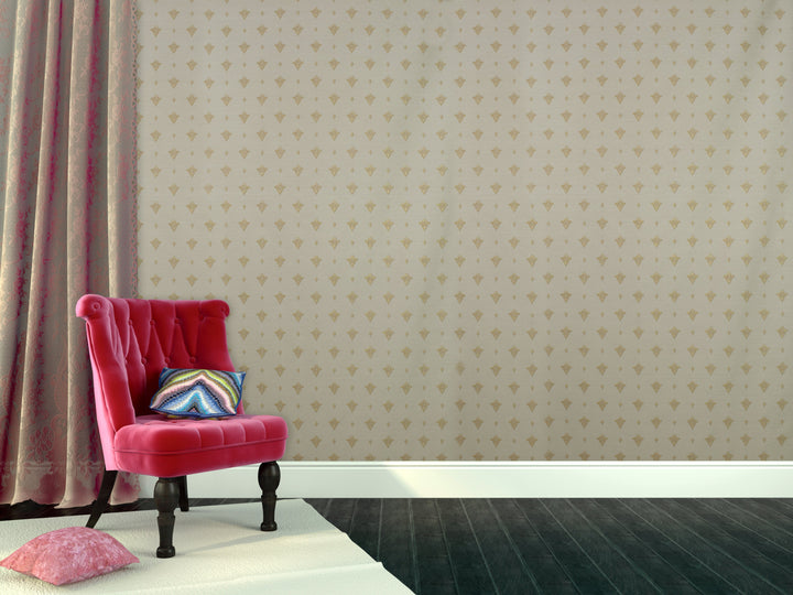 Buckingham Palace 34 Cream Dots Wallpaper Sk104-42924
