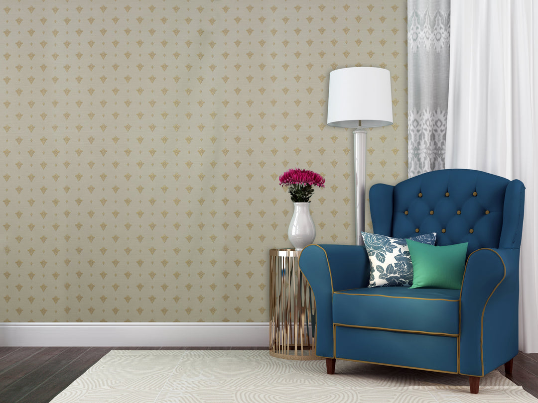 Buckingham Palace 34 Cream Dots Wallpaper Sk104-42924