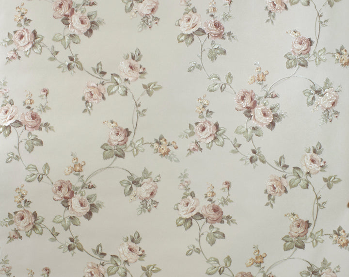 Queen Victoria 29 Blush Floral Wallpaper Sk104-42971