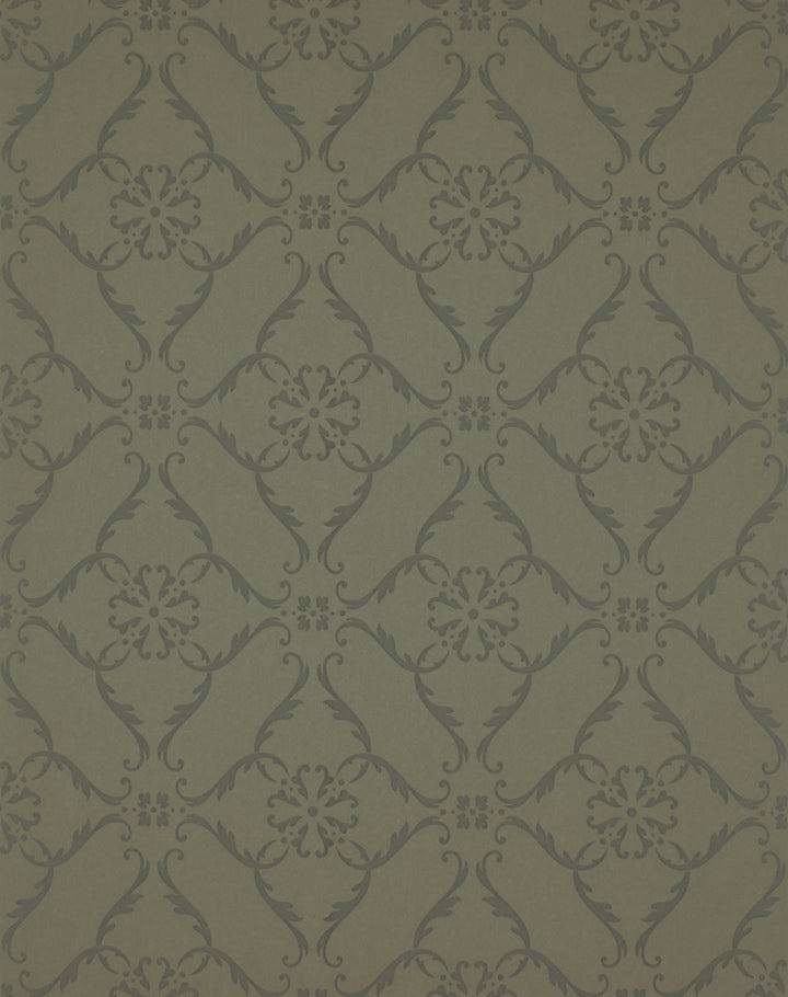 Queen Anne B Olive Weave Wallpaper Sk2421