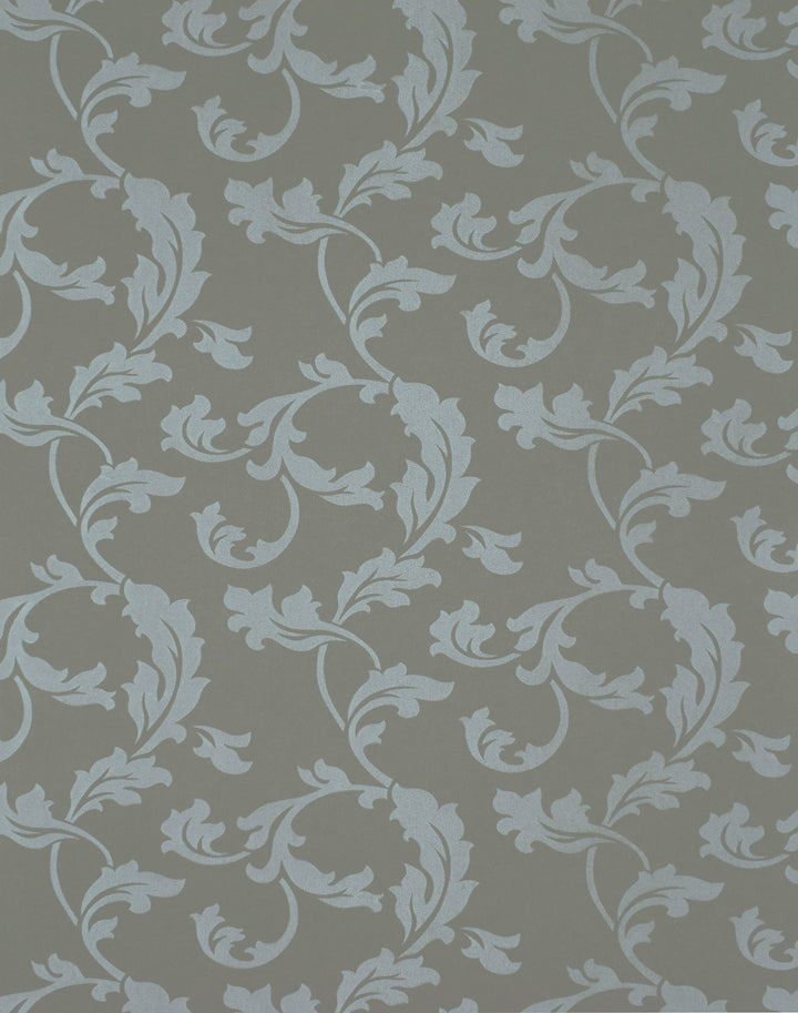 Slate Damask Wallpaper