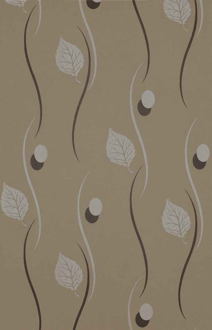 Newport A Earth Bronze Swirl Wallpaper Sk2445