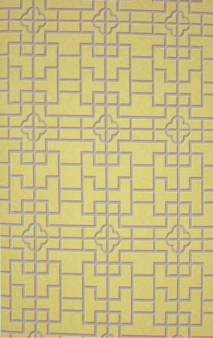 Newport A Buttermilk Grid Wallpaper Sk2837