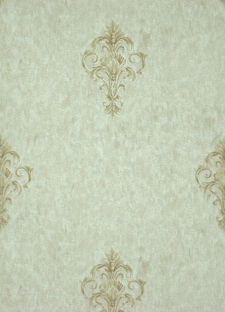 Queen Anne A Mint Gold Wallpaper Sk6740