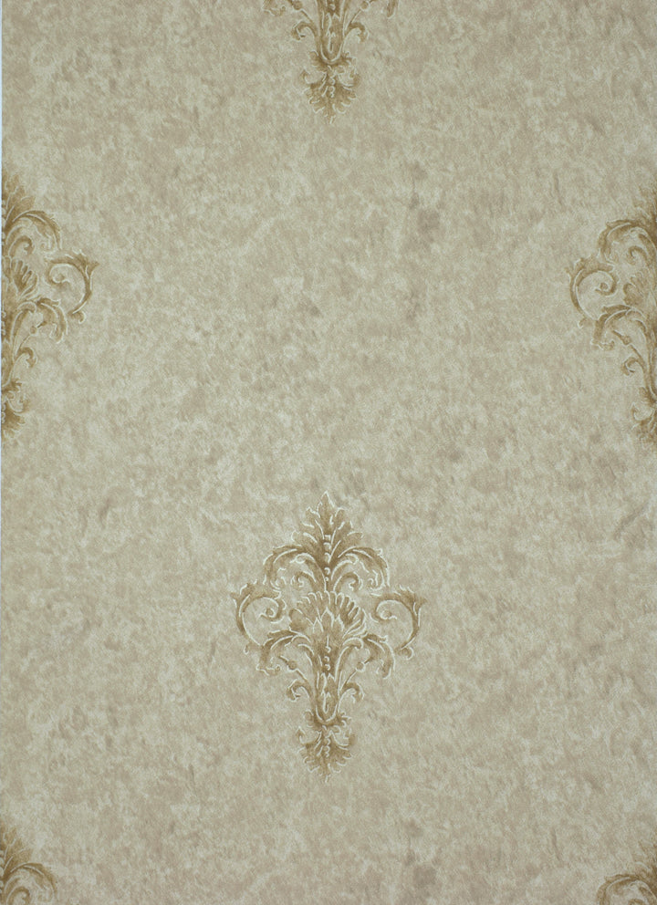 Queen Anne A Sheer Taupe Bloom Wallpaper Sk6747