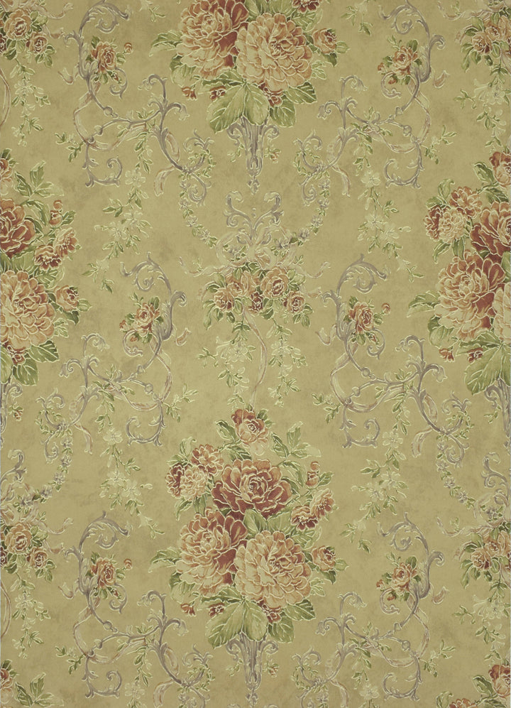 Queen Anne A Soft Wheat Wallpaper Sk6786