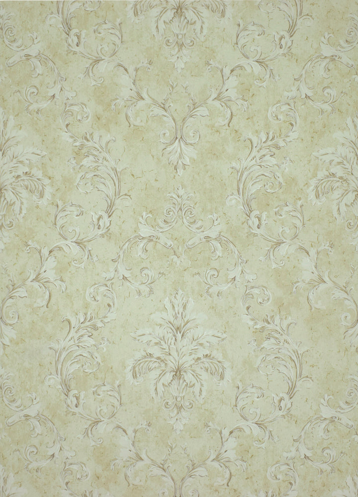 Queen Anne A Buffed Gold Pattern Wallpaper Sk6791