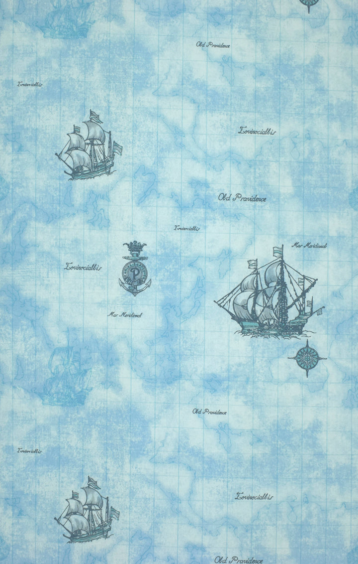 Newport B Sky Blue Texture Wallpaper Sk6826