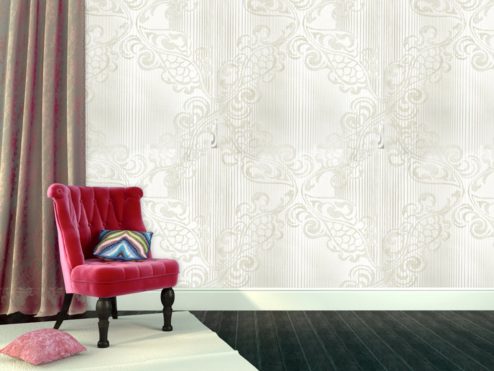 River Thames 33 Frosted Floral Wallpaper Sk69-5111