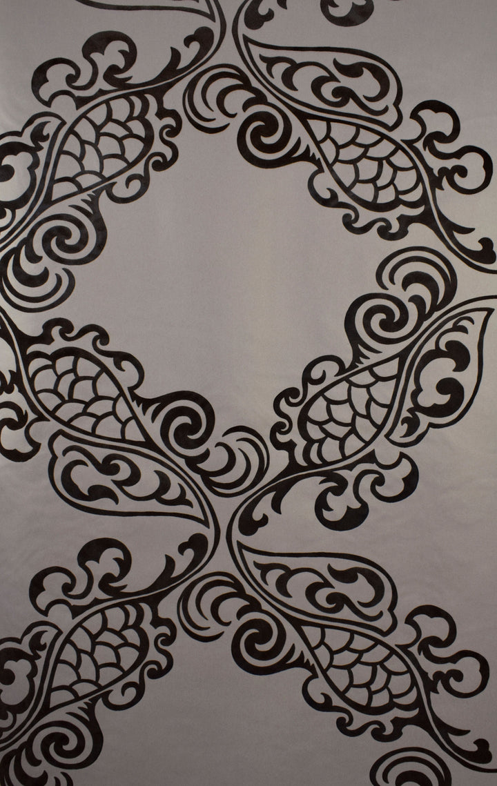 River Thames 8 Brown Medallion Wallpaper Sk69-5114