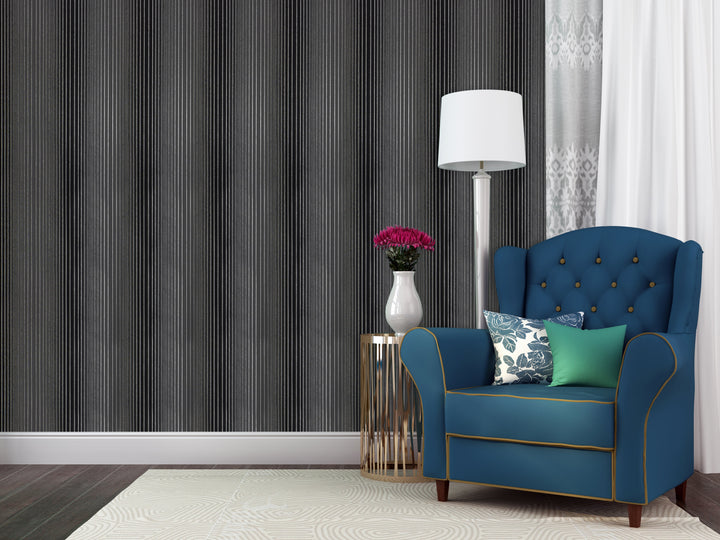 River Thames 33 Deep Charcoal Wallpaper Sk69-5134