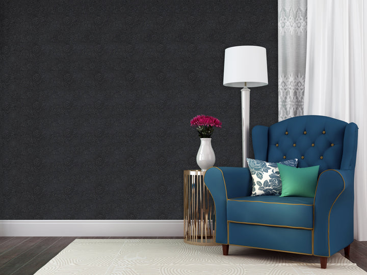 Newcastle 29 Noir Line Wallpaper Sk69-5165