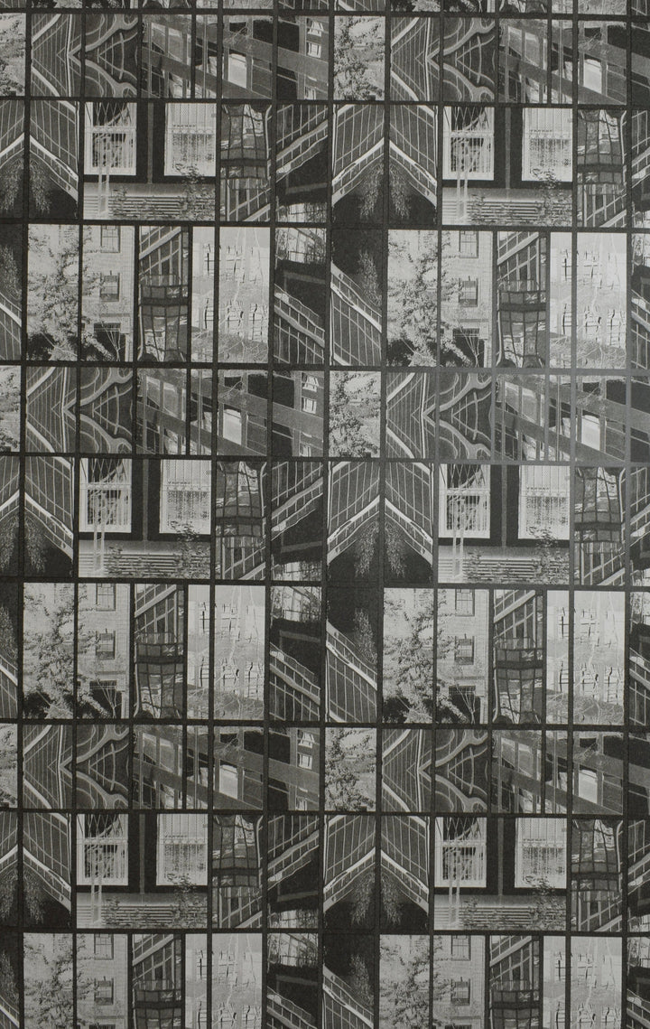 River Thames 33 Charcoal Mosaic Wallpaper Sk69-5412