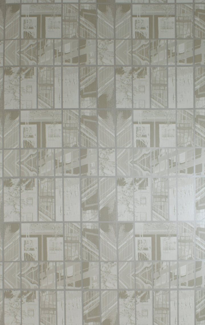 River Thames 33 Cream Mosaic Wallpaper Sk69-5413