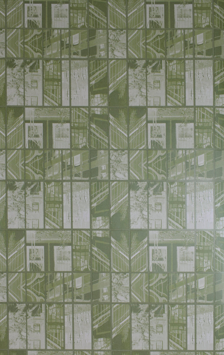 River Thames 33 Sage Mosaic Wallpaper Sk69-5415