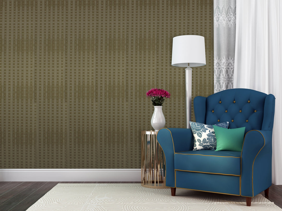 Newcastle 29 Cocoa Stripe Wallpaper Sk69-5426