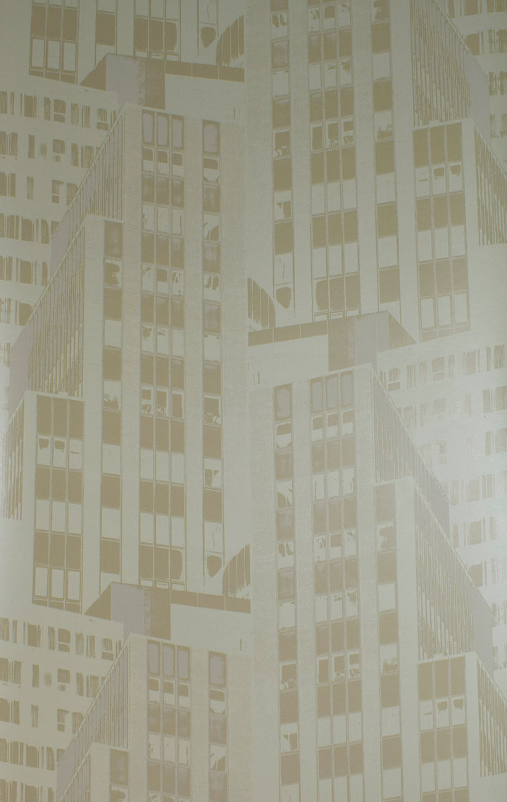 River Thames 33 Taupe Print Wallpaper Sk69-5432