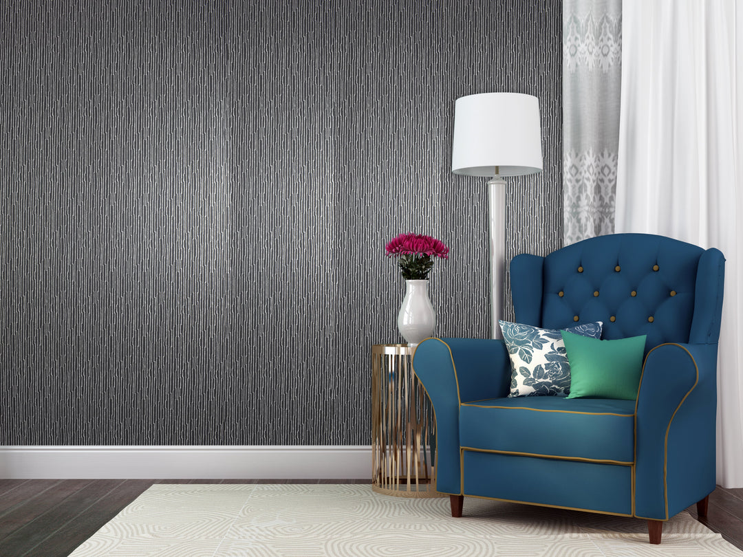 Newcastle 29 Steel Satin Wallpaper Sk69-5463