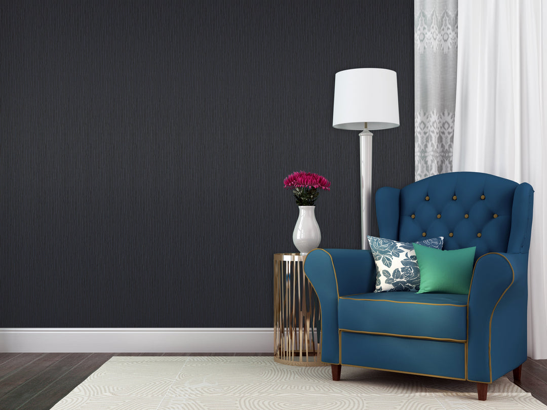 Newcastle 29 Deep Navy Satin Wallpaper Sk69-5472